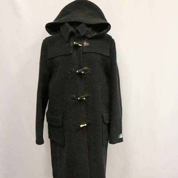 Vintage STEFANO LANDI Italian Wool Hooded Coat